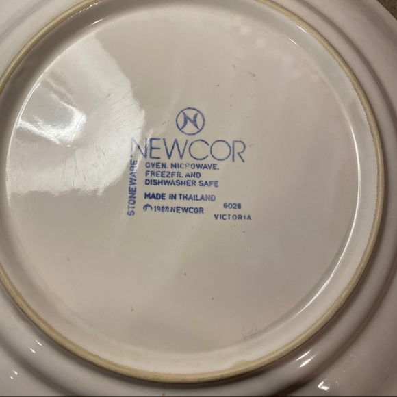 2 Vintage Newcor Blue Ribbon 6026 dinner plates - Picture 12 of 12